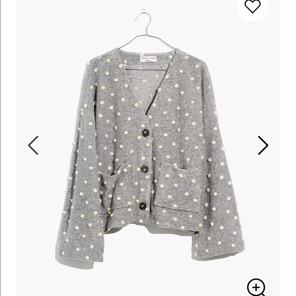 Madewell Texture and Thread Boxy Bobble Cardigan